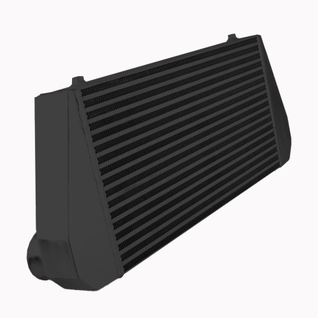 FMIC.EU Performance intercooler universel 600x300x76mm entrée/sortie arrière noir jusqu'à 900 ch débit d'air élevé refroidisseme