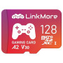 LinkMore XV23 PRO Carte micro SDXC de jeu 128 Go, A2, UHS-I, U3, V30, classe 10, vitesse de lecture jusqu'à 160 Mo/s, vitesse d'