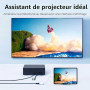 Adaptateur USB C vers HDMI 4K@60Hz pour iPhone 17/16/15, Adaptateur AV Numérique Type C, Connecteur d'écran de Synchronisation V
