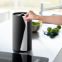 Yamazaki Tower Porte essuie-Tout Rond, en Acier - Distributeur de Papier Cuisine fermé, Design hygiénique, Stable et Compact, Ut