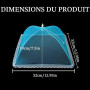 3 Pièces Cloche Alimentaire Pliable Anti Insectes, Anti-mouche Cloches Alimentaires, Couvercle de Nourriture en Maille Pliant Te