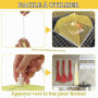 3 Pièces Cloche Alimentaire Pliable Anti Insectes, Anti-mouche Cloches Alimentaires, Couvercle de Nourriture en Maille Pliant Te