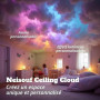Neisouf Couverture nuage LED lumière de coton, bricolage RGB+IC Chasing musique synchronisation 3D coton plafond nuage lumière a