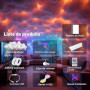 Neisouf Couverture nuage LED lumière de coton, bricolage RGB+IC Chasing musique synchronisation 3D coton plafond nuage lumière a