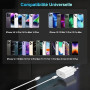 Chargeur Rapide Certifié Apple MFi pour iPhone 14/13/12/11/Pro Max Plus Mini SE XR X XS 8 7 6, Adaptateur Secteur USB-C 25 W ave