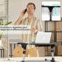 AirOpen Table de Lit pour Ordinateur Portable, Pliable, Réglable en Hauteur et Angle, Plateau de Lit avec Tiroir/Refroidisseur P