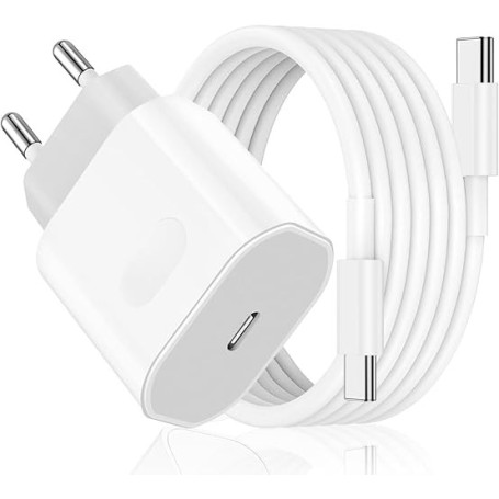 Chargeur USB C Rapide pour iPhone 17/17 Air/17 Pro/17 Pro Max, iPhone 16/15/15 16 Pro Max, Prise Adaptateur Secteur Embout 27 W