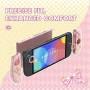 playvital Coque pour Nintendo Switch 2 Console-Rose，Style Ailes Magiques | avec Silicone Cover Joycon & Capuchon Joystick pour S
