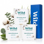 Wild - Déodorant Naturel Rechargeable - Trio de recharges Fresh Cotton & Sea Salt - Sans Aluminium - Végan & Ecologique - Protec