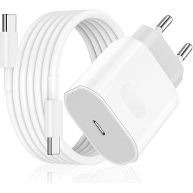 40W Chargeur USB C Rapide pour iPhone 17/17 Pro/17 Pro Max/17 Air, iPhone 16/15, Adaptateur Secteur Prise USB C et Câble 2M, Pow