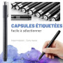 YISAN Feutres Dessin, Stylos Micro, 12 Stylos à encre Fineliner,Stylo Noir Pointe Fine, Stylo de Dessin Noir,Professionnel Artis