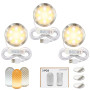 BambooSegD 3 pièces Kit de lampes LED 001, 3 couleurs LED Lamp Kit pour Bambu Lab P2S X1 P1P A1 H2C, compatible Anycubic imprima