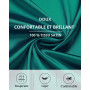 Sopesil Peignoir Satin Femme Robes Longues pour Femmes Robes de Mariée Vêtements de Nuit Doux pour le Mariage,Col en V,S-XXL