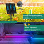 ZAIYW 10M Bicolore Bande LED Solaire Extérieur, IP68 Étanche, avec Télécommande & Minuterie, Auto-adhésive & Découpable pour Jar