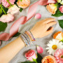 ElevateTech 30 pièces bracelets d'amitié tissés faits à la main, réglables avec pompons colorés, en corde de coton, One Size, Co