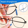 Lot de 2 Mini Tournevis pour Lunettes,Tournevis Opticien 3 en 1 Porte clés en Acier Inoxydable pour Réparation de Lunettes,Lunet