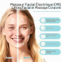 Appareil Anti Rides Massage Visage 4 Modes, EMS Guasha Électrique 4 en 1,Masseur Visage Lifting avec Froid Chaleur & Vibration,M
