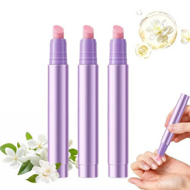 3 PCS Ceramic Cuticle Pen Huile Cuticules Ongles Stylo, 3 en 1 Stylo Soin des Ongles Stylos Huile Hydratante, Nail Care Pen Nour