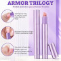 3 PCS Ceramic Cuticle Pen Huile Cuticules Ongles Stylo, 3 en 1 Stylo Soin des Ongles Stylos Huile Hydratante, Nail Care Pen Nour