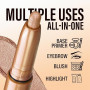 Set de 6 bâtons d'ombres à paupières, Crayon ombres à paupières crème mate et scintillante, Kit de maquillage des yeux en bâton