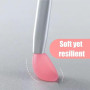 Ensemble de 5 pinceaux à lèvres en silicone avec couvercles, comprenant des pinceaux à lèvres,des pinceaux exfoliants pour les l