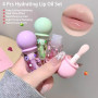 Fruity Lot de 4 baumes à lèvres hydratants avec grand pinceau applicateur Maquillage hydratant brillant à lèvres hydratant pour