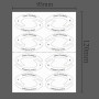 4 pochoir eyeliner Paquets Sticker Pochoir Fard à Paupières Eyeliner d'autocollants auxiliaires pour fard à paupières Pochoir Ey