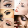 4 pochoir eyeliner Paquets Sticker Pochoir Fard à Paupières Eyeliner d'autocollants auxiliaires pour fard à paupières Pochoir Ey