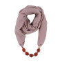 Asudaro Foulards pour femme - Bijou fantaisie - Pendentif - Écharpes - Protection solaire - Style bohème - Chaîne à pompons - Éc