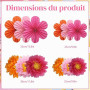 BestoFun Ensemble de 12 Éventails en Papier et Pompons en Papier Rose et Orange, Guirlande Suspendue pour Mariage, Anniversaire,