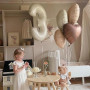 Ballon Coeur,12 pcs Ballons Crème Marron Beige Baudruche en Forme de Coeur, Ballons Gonflables Helium Coeur pour Saint Valentin,