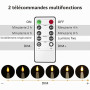 PChero Bougie Chandelier LED Decorative, Lot de 10 Fausses Bougies à LED Flamme Vacillante Bougie Electrique avec Télécommande p