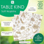 Table Fun 100 serviettes papier Chinoiserie dorées 2 plis 33 cm, serviettes jetables pour anniversaires, mariages élégants et te