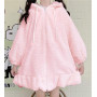 Sweat à Capuche avec Oreilles de Lapin pour Femme - Kawaii - Moelleux et Mignon - Manteau en Peluche et épais