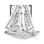 DRESHOW 4 Pack Femmes Grand Foulards Carrés Satin Foulards Cheveux Accessoires Soie Carrés Motifs Classiques Bandanas Plage