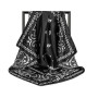 DRESHOW 4 Pack Femmes Grand Foulards Carrés Satin Foulards Cheveux Accessoires Soie Carrés Motifs Classiques Bandanas Plage
