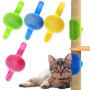 PYRUVAE 4 Pièces Brosse pour Chat Auto-Toilettage, Grattoir Chat Mural et pour Pieds de Table, Masseur pour Chat, Accessoire Cha