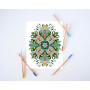Coloriage Adulte: Coloriage par numéros - mandalas et motifs
