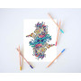Coloriage Adulte: Coloriage par numéros - mandalas et motifs