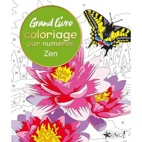 Grand livre coloriage par numéros - Zen