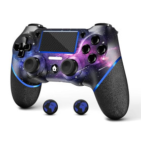 AceGamer Contrôleur sans fil pour PS4, manette de jeu Tefelan compatible avec PS4/Pro/Slim/PC Gamepad avec turbo/bouton arrière/