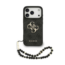 CG Mobile Guess 4G Strap 4G Classic Logo Coque pour iPhone 17 Pro Max (Noir)