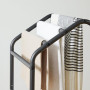 HOOBRO Porte-Serviettes, Barre de Séchage, Porte-Serviettes sur Pied, avec 4 Barres et Planche, Petits Espace, Stable, pour Sall