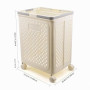 Panier à linge pliable amovible - Panier de rangement à roulettes pour appartement, salle de bain, chambre à coucher, dortoir (g