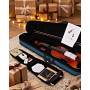 Aileen Violon 4/4 en bois massif pour adultes et enfants à partir de 12 ans – Kit de violon professionnel pour débutants et étud