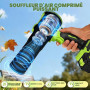 JUOIFIP Souffleur de Feuilles sans Fil avec 2 Batteries 4,0 Ah et Chargeur | Souffleur Feuille pour Jardin, Terrasse, Voiture, F