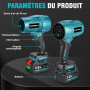 Yofidra Souffleurs de Feuilles sans Fill avec 2 Batteries, 576 km/h | avec 2 Batteries de 3000mAh, 28,000 TR/Min, Souffleur Élec