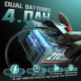 Ecarke Souffleur sans Fil avec 2× Batteries 4000 mAh, Moteur brushless 80.000 TR/Min, Vitesse d’air 60 m/s & Pression 850 g, sou
