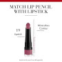 BOURJOIS - Rouge À Lèvres Rouge Velvet The Lipstick 19 Place des Roses - Ultra Pigmenté - Fini Mat Intense - Longue Tenue 24H -