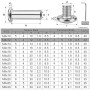 jwtyu 80 pièces Vis de liaison M4x12mm Écrous à douille (40 écrous à douille et 40 vis à douille) Acier inoxydable A2 V2A vis d'